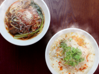 台湾のローカルヌードルふるふる豆乳の「豆漿鶏湯麺」と「麻辣牛肉麺」が登場!【春水堂】