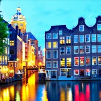 ロマンチックな灯りに包まれる…世界遺産の街　オランダ・アムステルダム