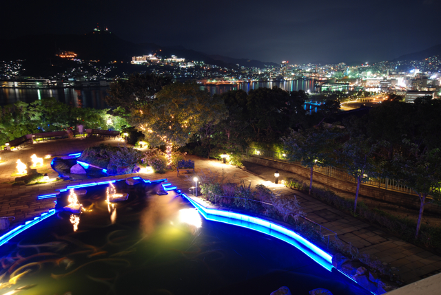 【世界新三大夜景の長崎】洋館と運河のロマンティック・イルミネーション