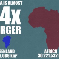 地図の嘘！？本当は全然違う世界地図の大きさと実際の国の大きさ
