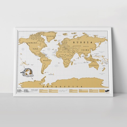 コインで削って楽しい！世界地図「Scratch Map」