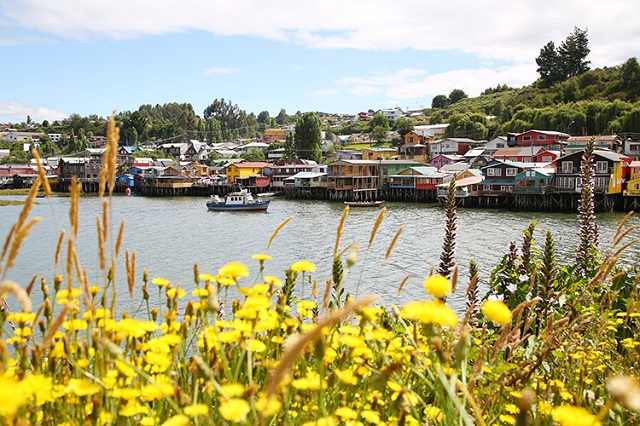 【チリ】チロエ島名物！お魚模様のカラフルでかわいいお家たち