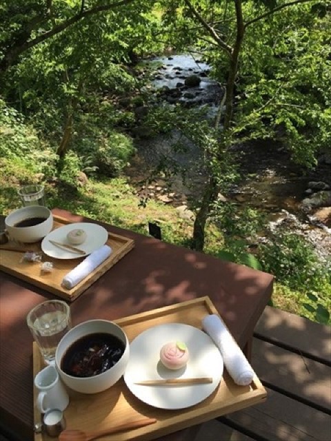 【中伊豆】新緑に囲まれた川沿いで。空間に癒される和カフェ「茶気茶気」