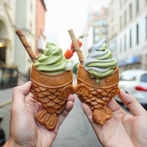 NYで新たな進化？たい焼きアイスクリームが人気