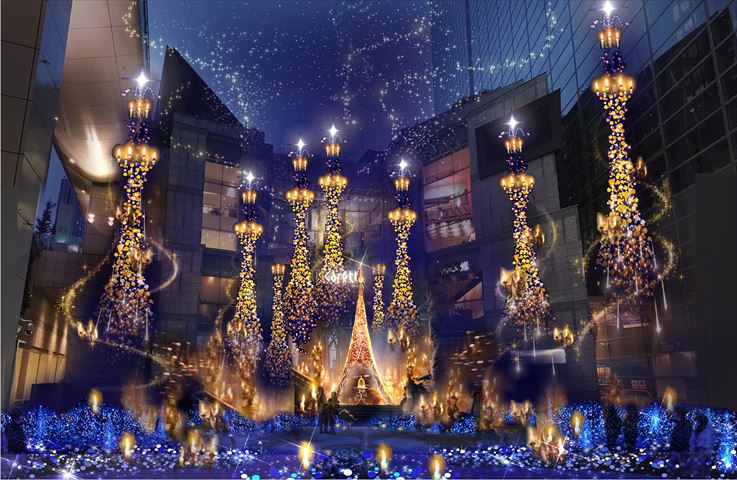 美女と野獣をイメージ「Caretta Illumination 2017 ~真実の愛の物語~」