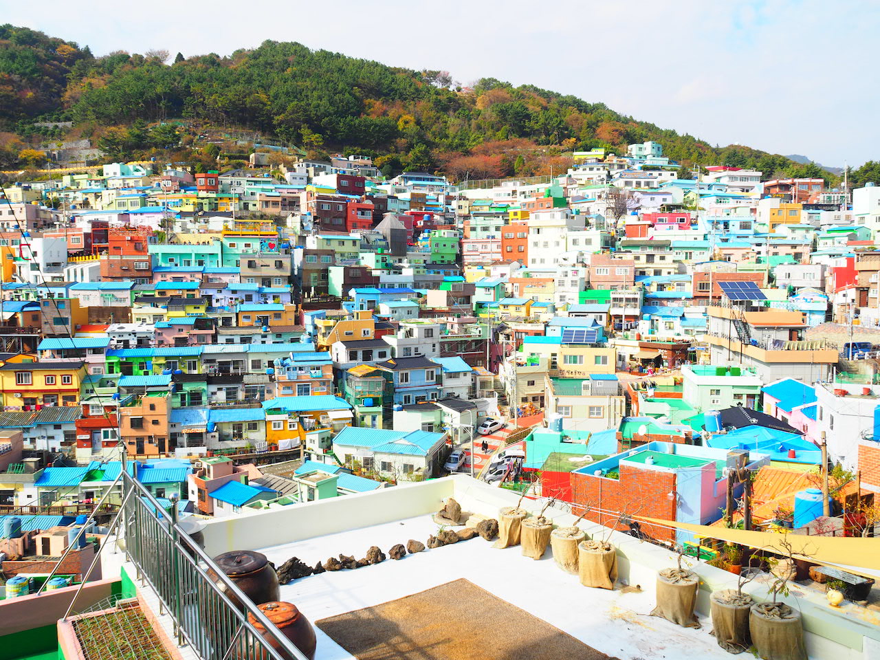 映画heroのロケ地にもなった 韓国 釜山にある甘川文化村に行ってみた Tabizine 人生に旅心を