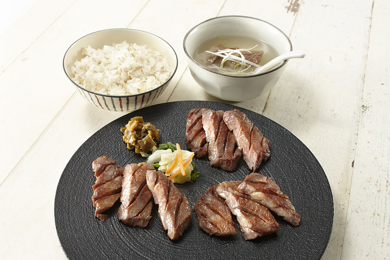 小田急うまいものめぐり「炭焼牛たん東山の牛たん定食」
