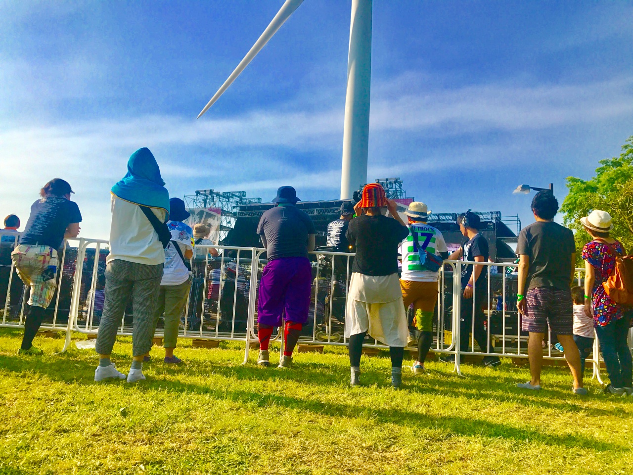 芝生と音楽フェス