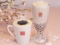台湾の春水堂(チュンスイタン)「タピオカ桜ミルクティー」