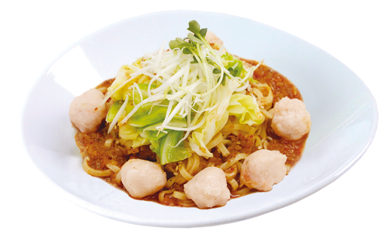 海老と春キャベツのXO醤麺