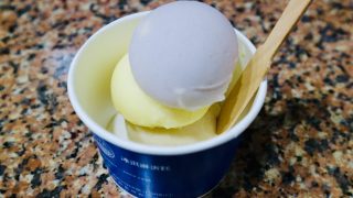 三種類のアイスクリーム