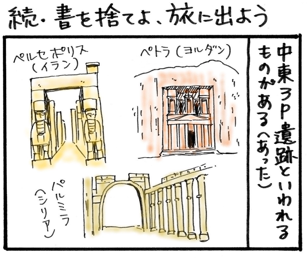 旅漫画「バカンスケッチ」【５２】続・書を捨てよ、旅に出よう