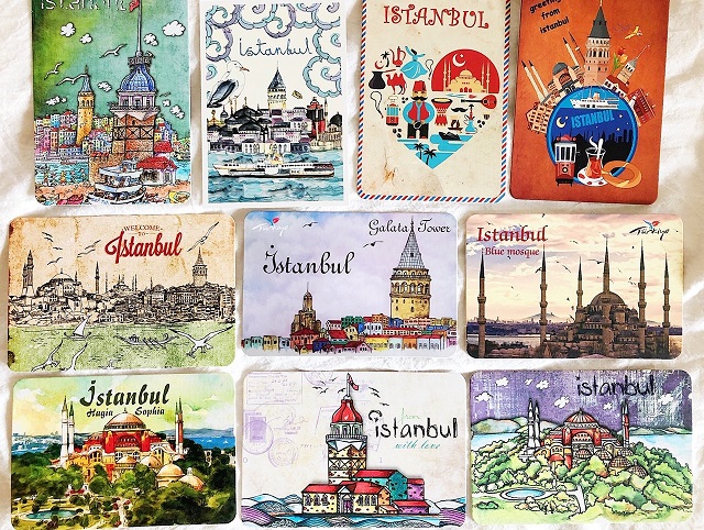 可愛いポストカードが買える 観光もお土産選びも楽しめるイスタンブール新市街 ガラタ塔 Tabizine 人生に旅心を