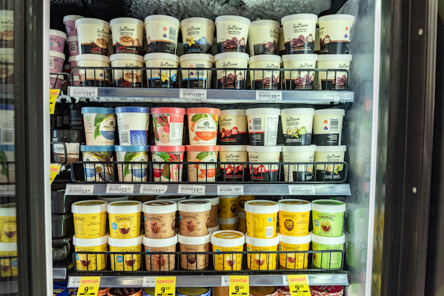 ニュージーランド スーパーマーケット アイスクリーム