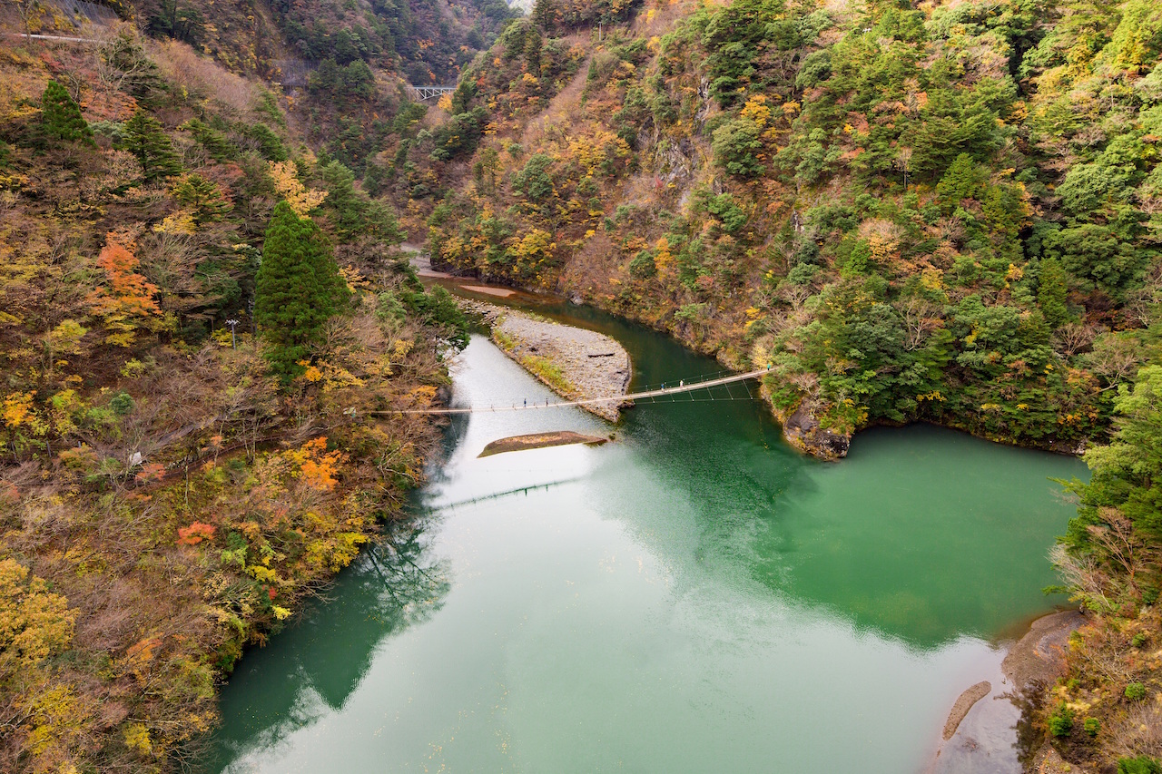 寸又峡　夢の吊り橋1