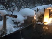 八丁の湯　雪の露天