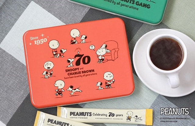 ピーナッツ生誕７０周年記念 限定缶ケース入り スヌーピーコーヒー 新発売 Tabizine 人生に旅心を