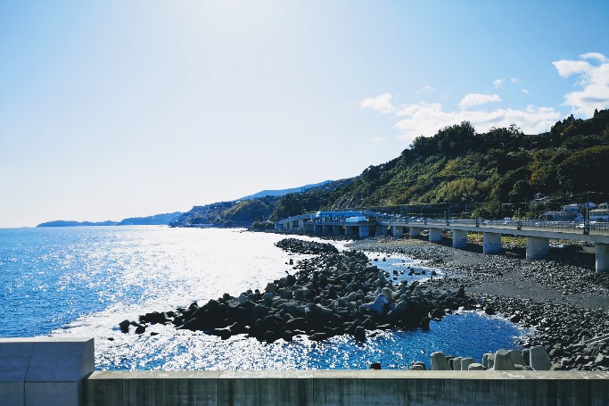 漁港の駅TOTOCO小田原からの相模湾