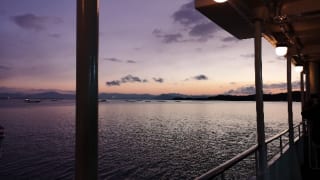 宮島へ向かう船からの眺め