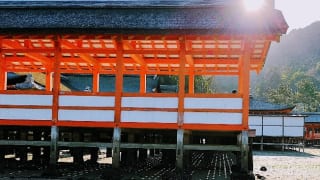 嚴島神社朝の風景