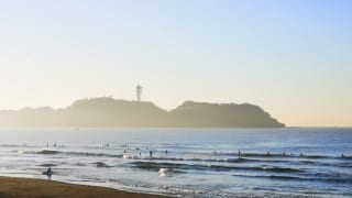 神奈川県立湘南海岸公園前の海