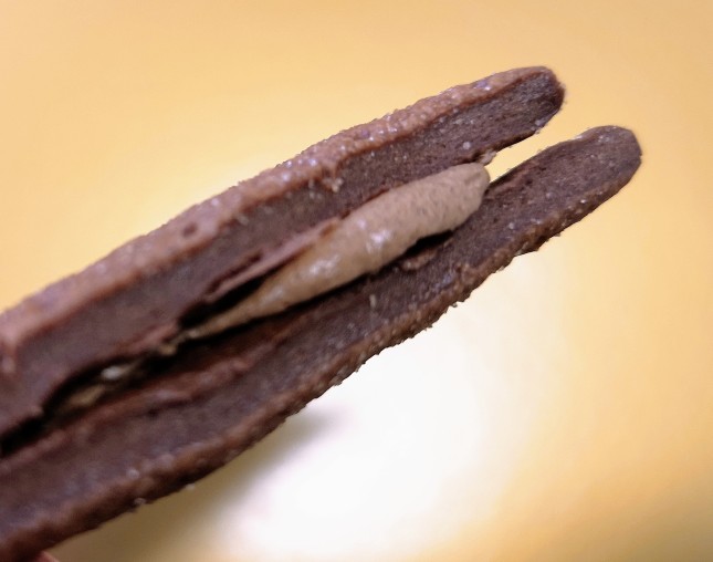 京都御所南チョコレート研究所「京都さんかくショコラサンド」断面