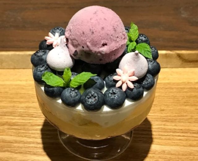 京都発 盆栽のような抹茶パフェと 花畑のようなブルーベリーパフェ Fukunaga９０１ Tabizine 人生に旅心を