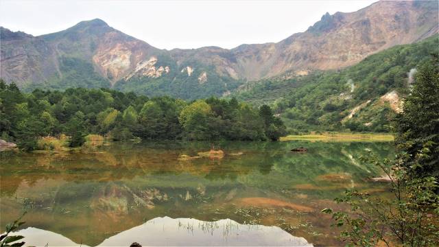 銅沼と磐梯山