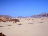 Roadway in the Algerian Sahara.