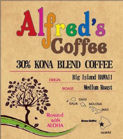 アルフレッドズコーヒー　コナ30%ブレンドコーヒー　