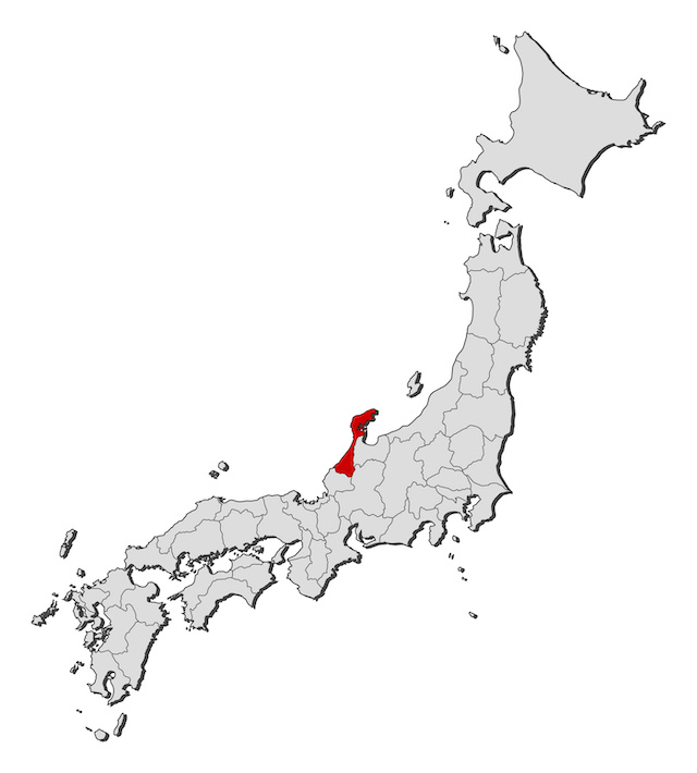 石川県の地図