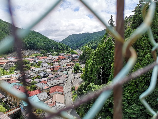 奈良県吉野郡・「かりがね橋」からの眺め