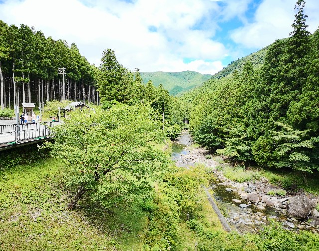 奈良県吉野郡・「ごろごろ茶屋」からの眺め