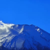 富士山に吹く強風