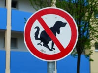 犬のフン禁止の標識