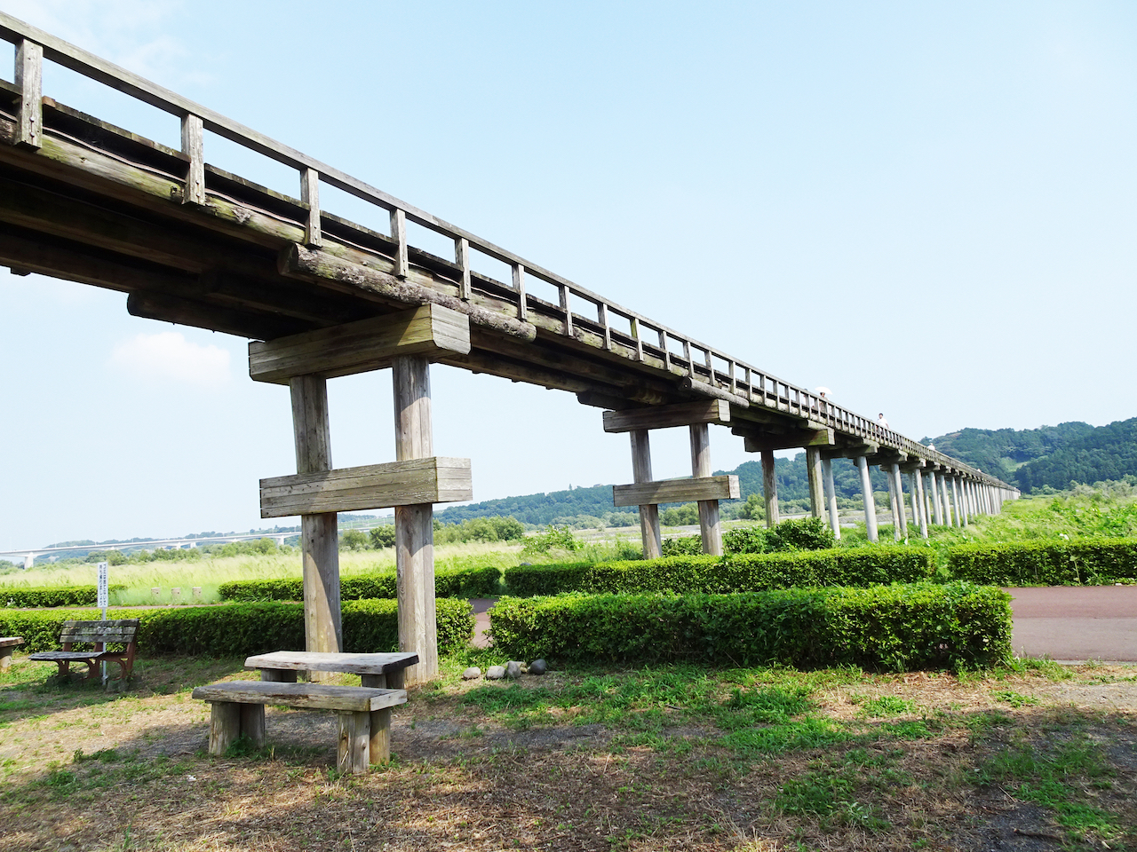 実は日本が世界一 7m超の木製橋が静岡県にあった 歩いて渡れる蓬莱橋 Tabizine 人生に旅心を