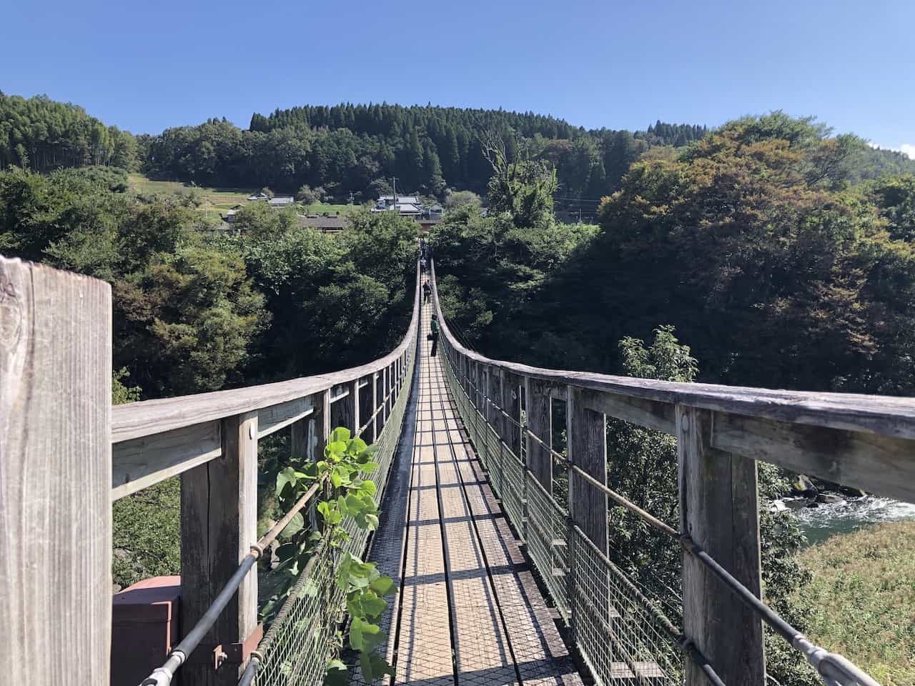 原尻の滝 吊り橋