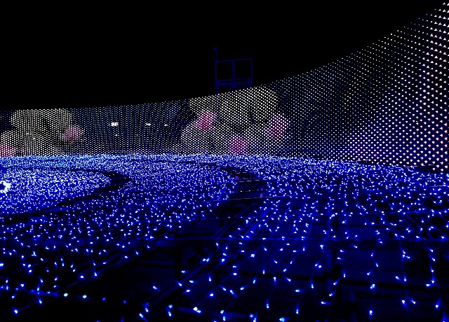 東京都品川区・大井競馬場「東京メガイルミ2021-2022」光彩の大滝2