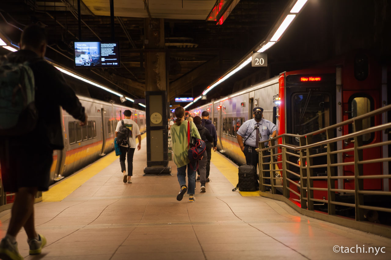 ニューヨーク市グランド・セントラル駅郊外電車　2021年10月