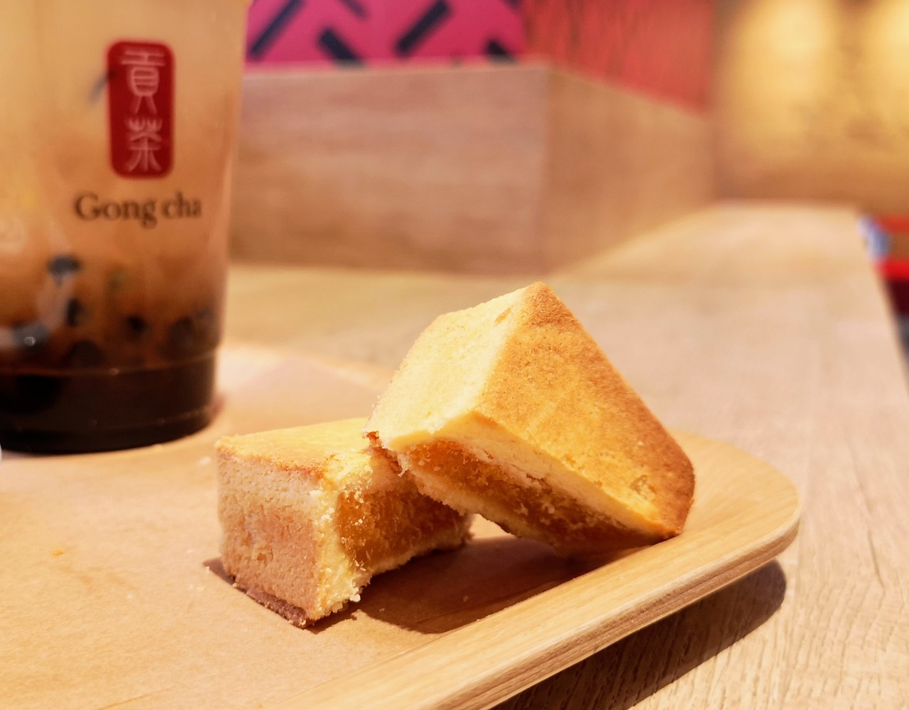 グローバル ティーブランド「ゴンチャ（Gong cha）」甜品（パイナップルケーキ）2
