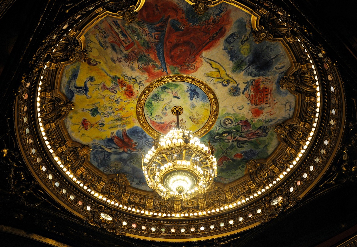 オペラガルニエのシャガールの天井画