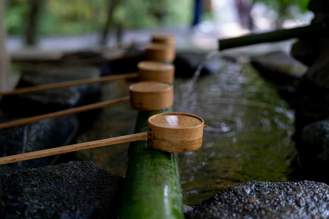奈良県大神神社3手水舎