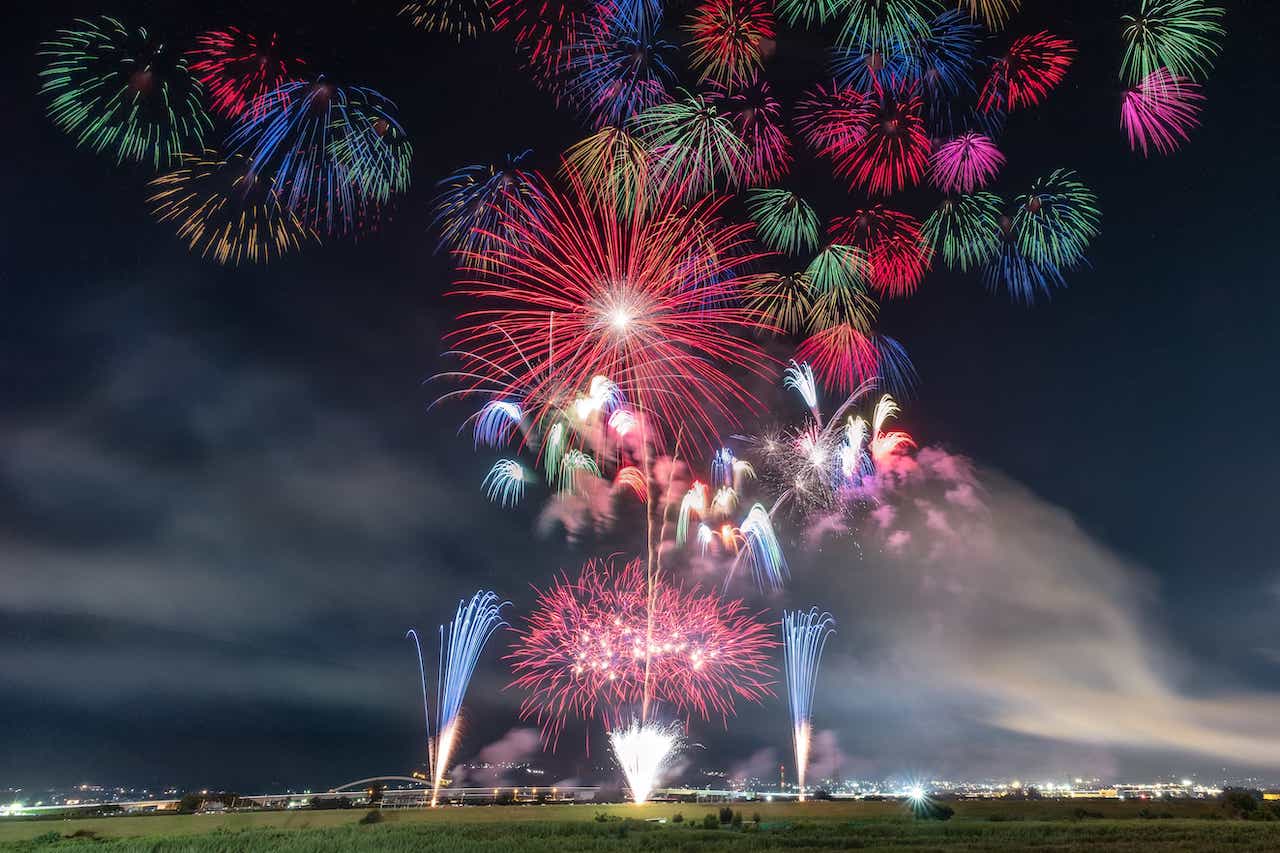 山梨・神明の花火大会