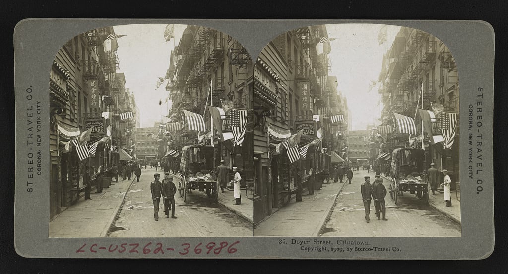 Doyer Street, Chinatown, N.Y.C　1909