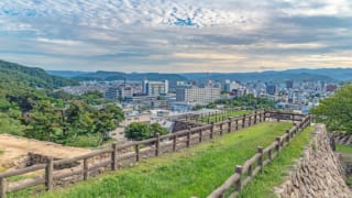 鳥取城からの眺め