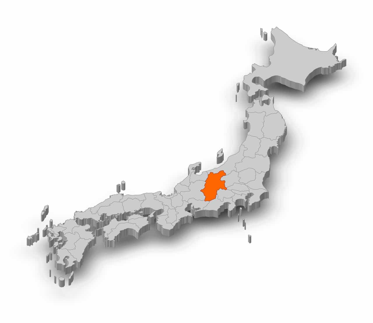 日本地図・長野県