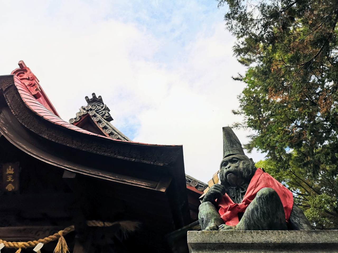 愛知県清須市・「清州山王宮日吉神社」、神使の申（猿）