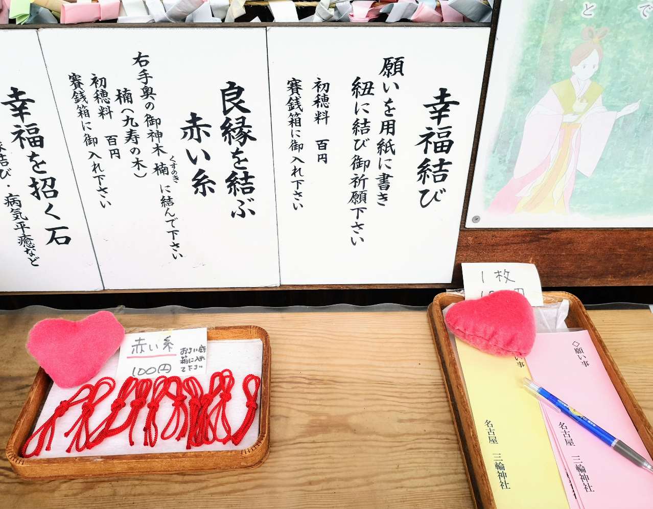 愛知県名古屋市・「三輪神社」、良縁を結ぶ赤い糸