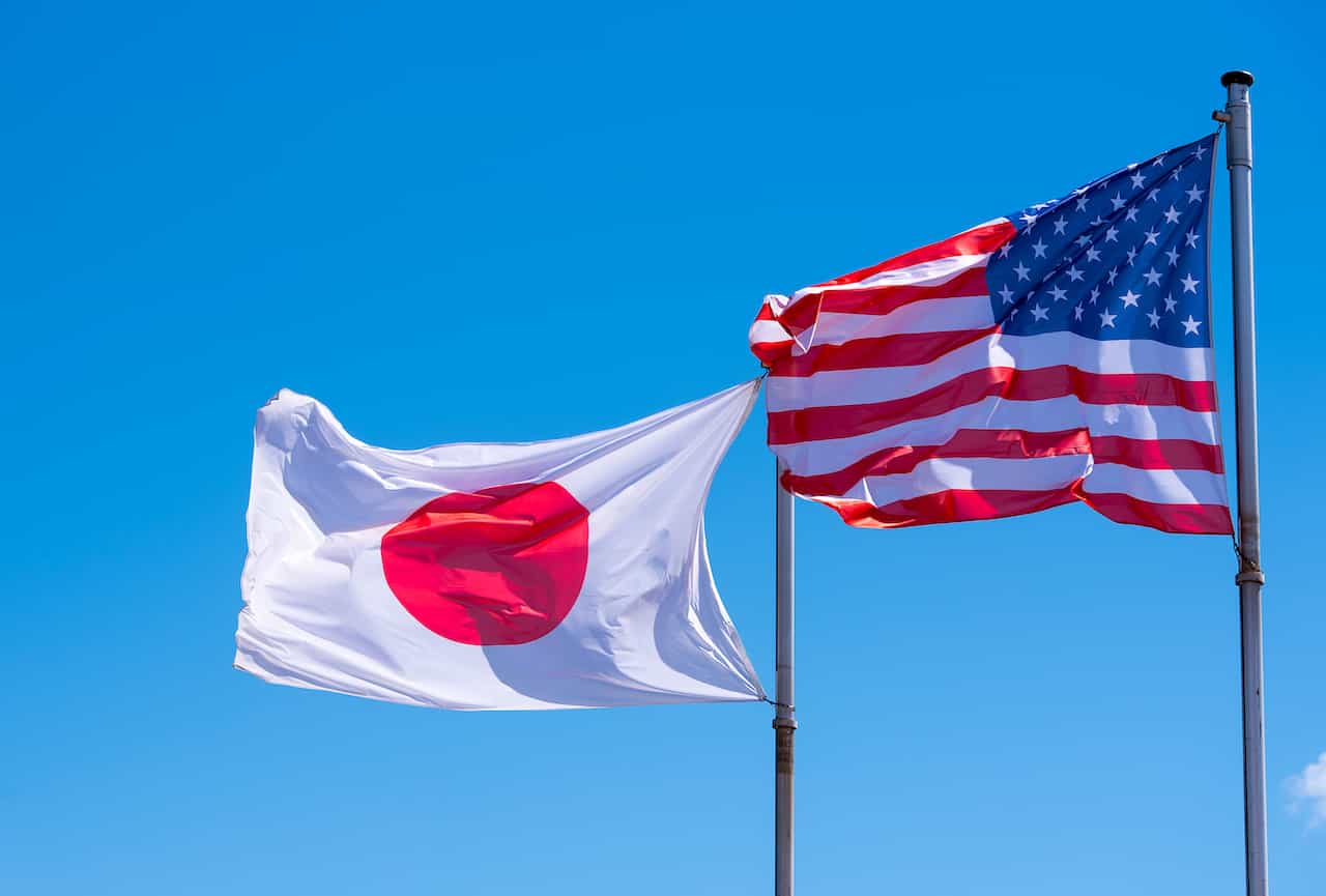日米の国旗