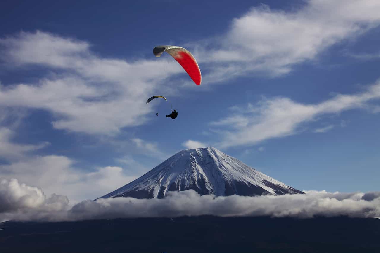 富士山パラグライダー